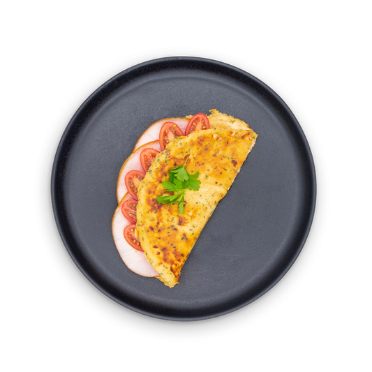 Diet Egg Omelette - with added vegetables and toppings